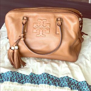 Tory Burch Thea Tassel Triple Zip Satchel